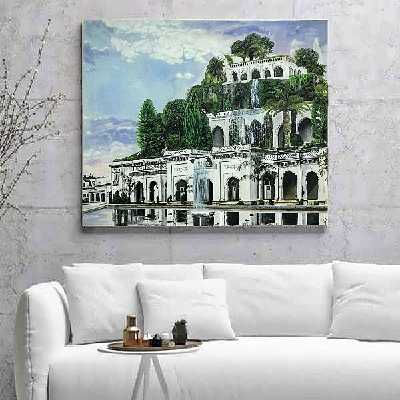 تابلو نقاشی رنگ روغن مدل شکوه بابل