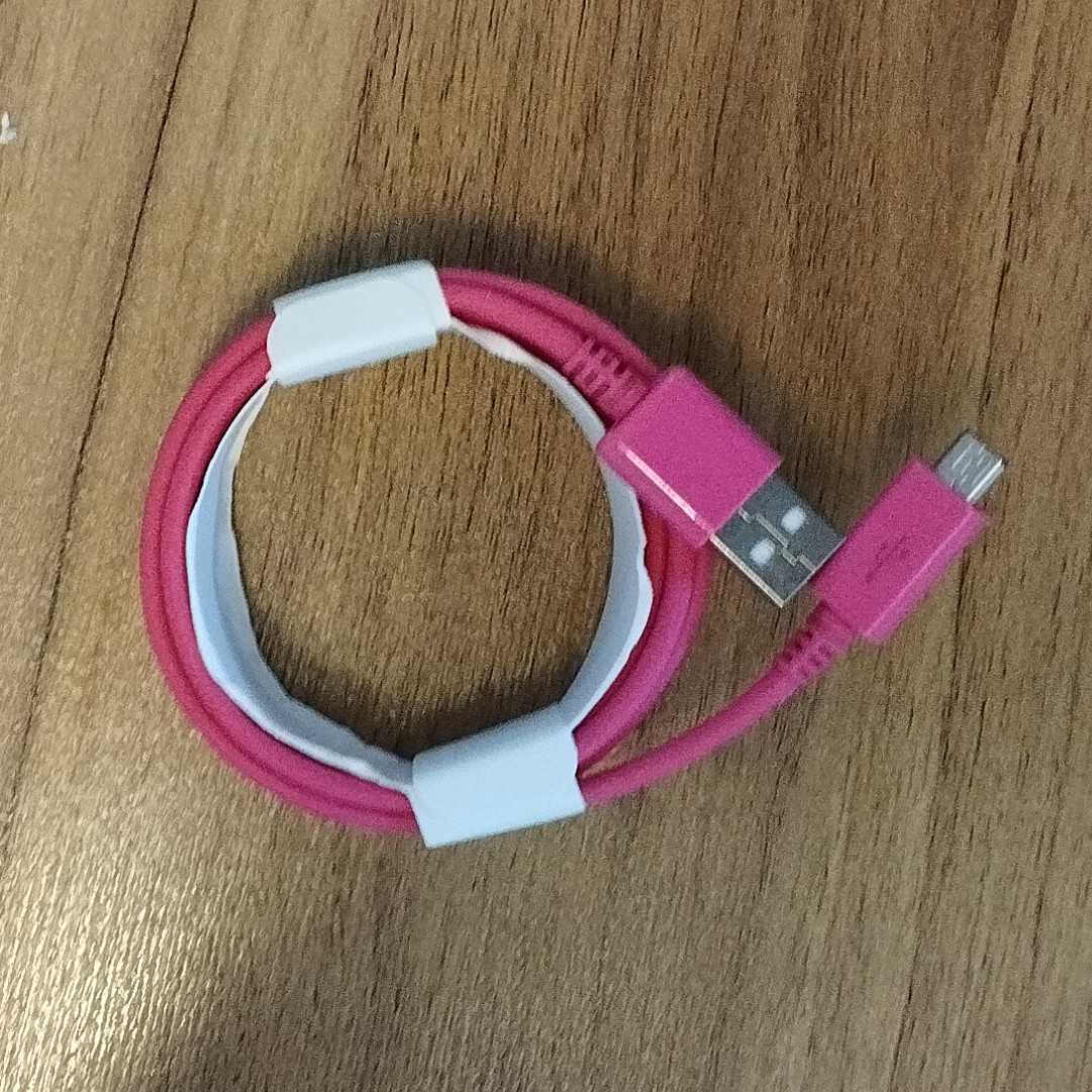 کابل شارژ micro usb مدل 2 متری صورتی
