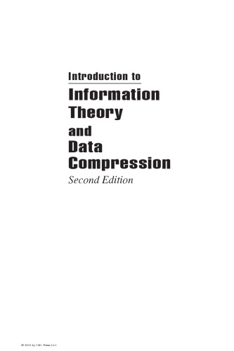 خرید و دانلود نسخه کامل کتاب Introduction to Information Theory and Data Compression