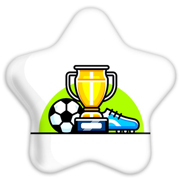 پیکسل خندالو طرح فوتبال مدل ستاره ای کد 10036