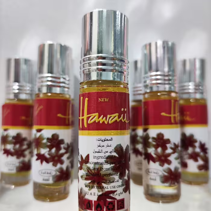 عطر هاوایی برند رائحه الجنه 6میل ساخت کشور امارات 