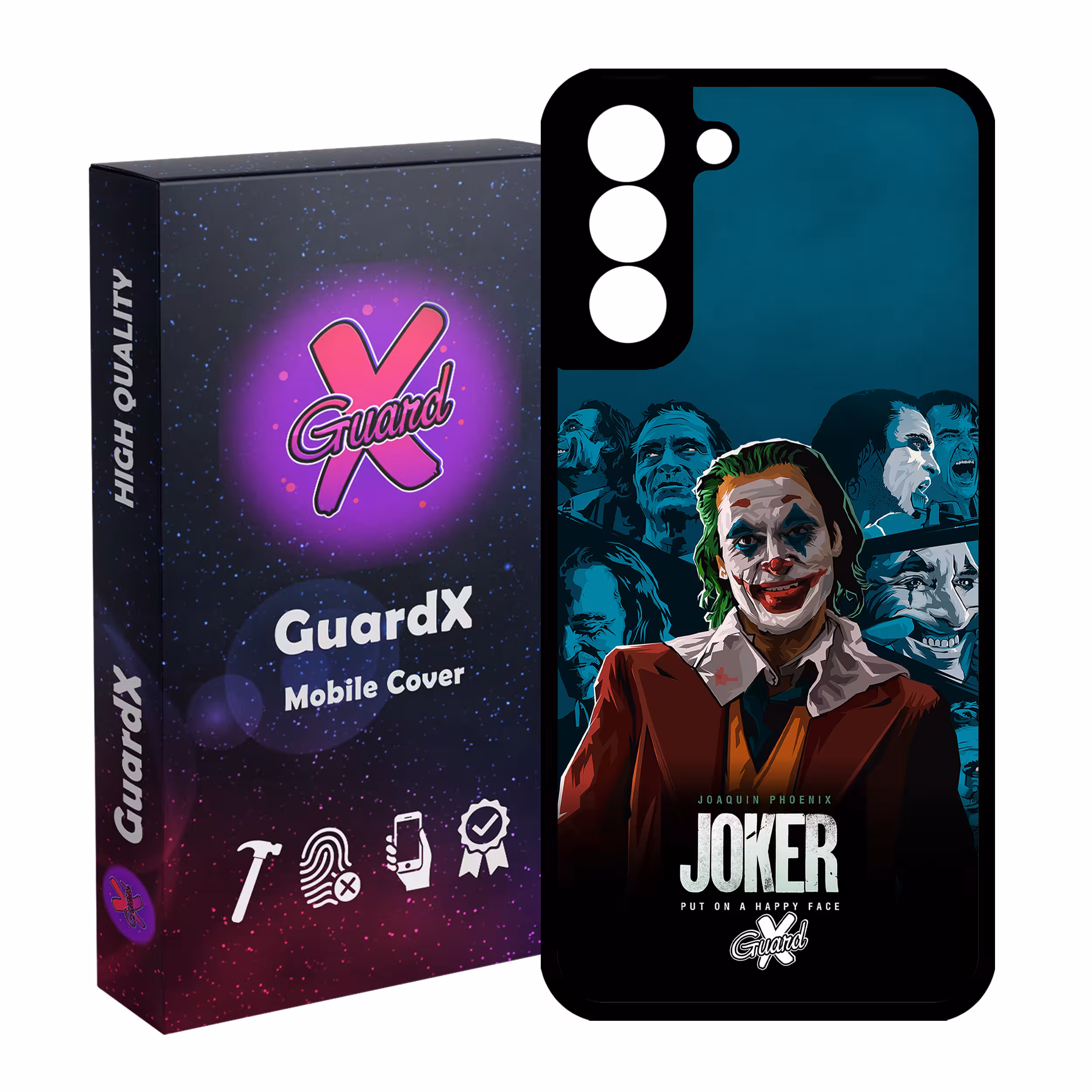 کاور گارد ایکس طرح جوکر مدل Glass10201 مناسب برای گوشی موبایل سامسونگ Galaxy S21 FE