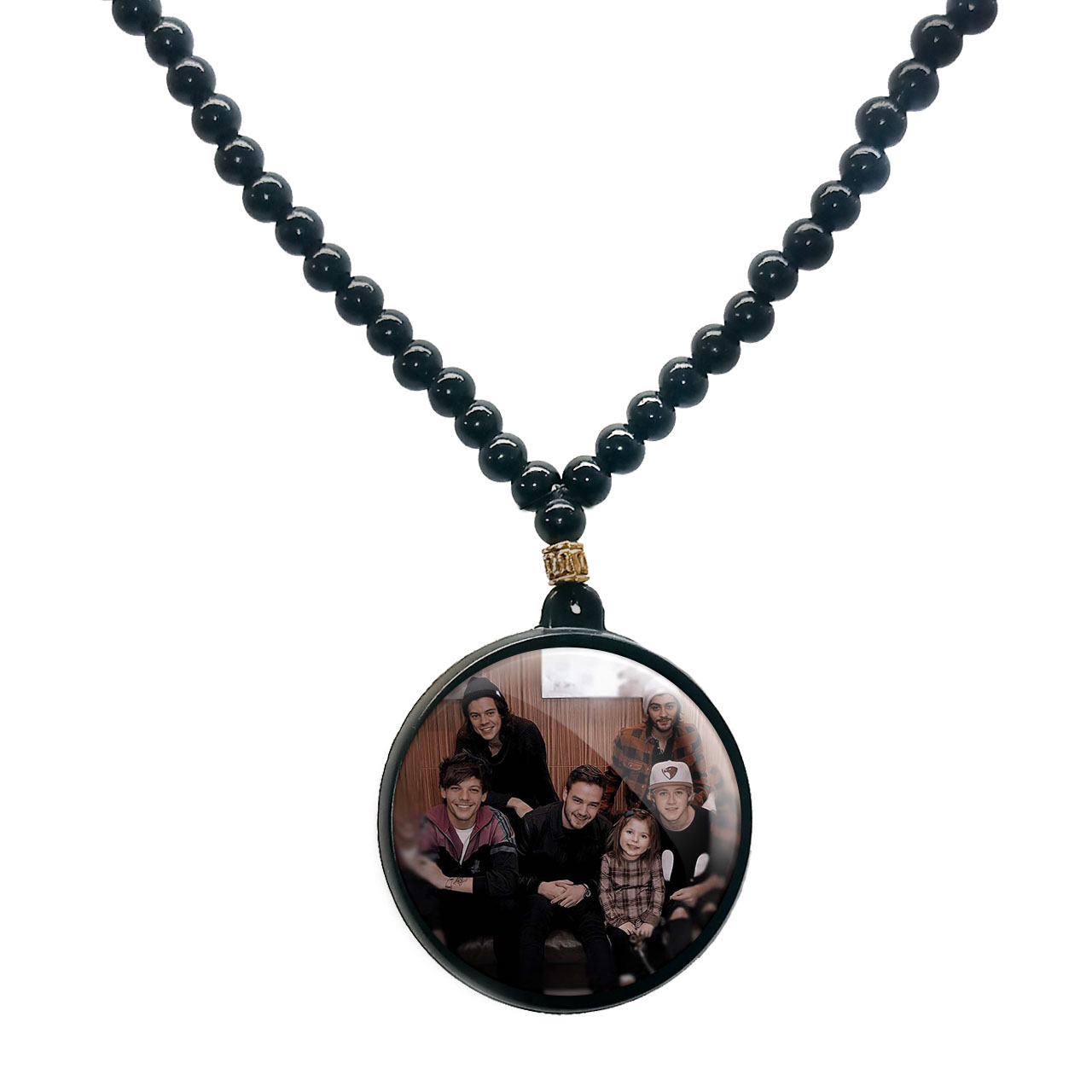 گردنبند پرمانه طرح One Direction کد pmd.13558 مدل دو طرفه