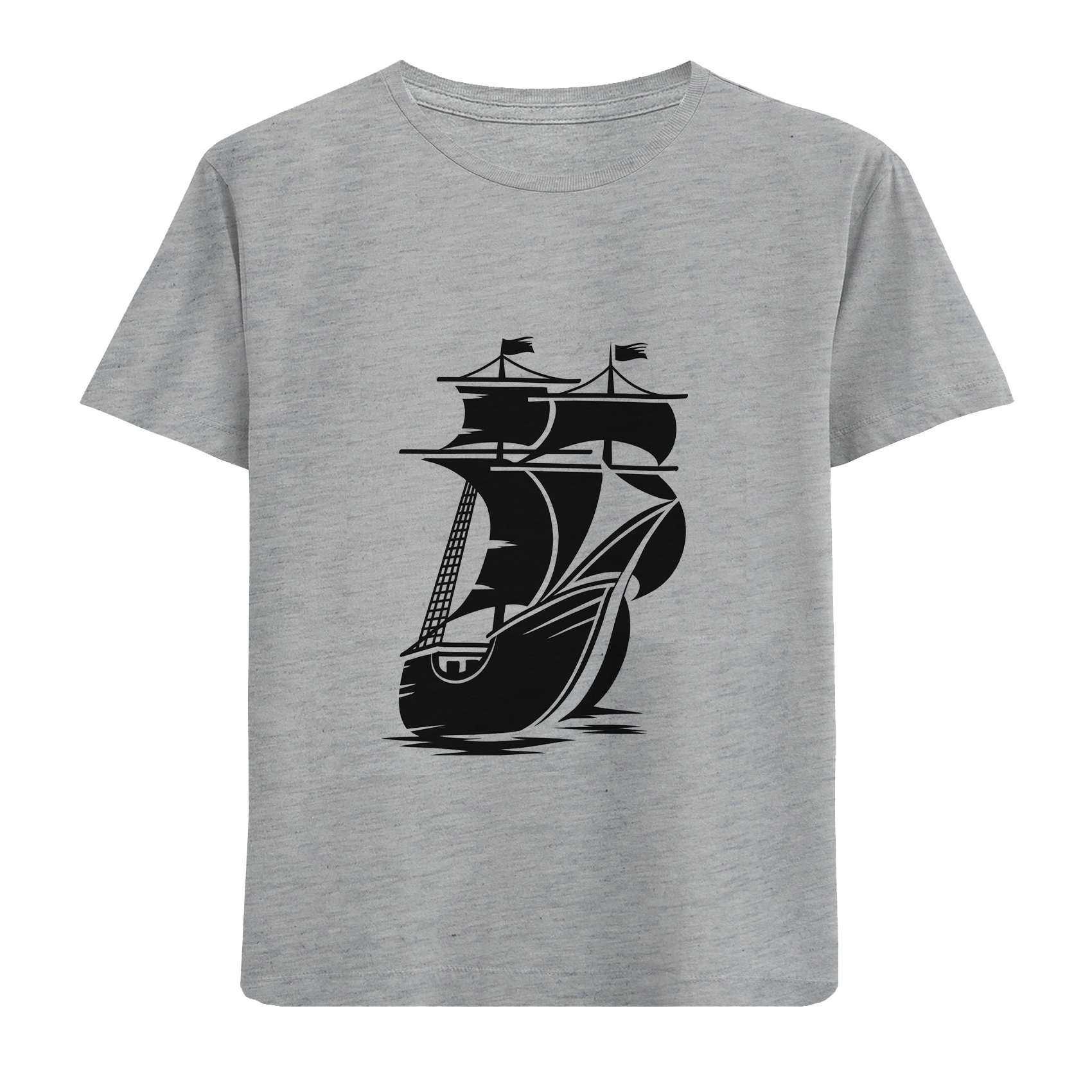 تی شرت آستین کوتاه بچگانه مدل کشتی D189