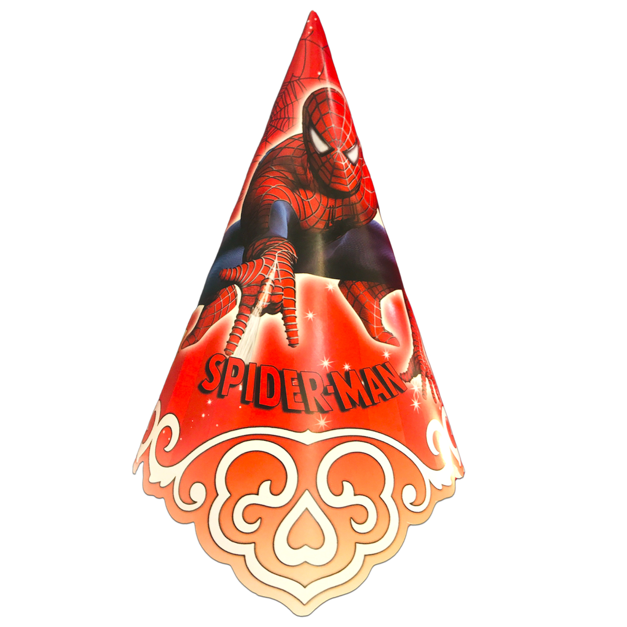 کلاه تولد مسترتم طرح مرد عنکبوتی بسته 10 عددی