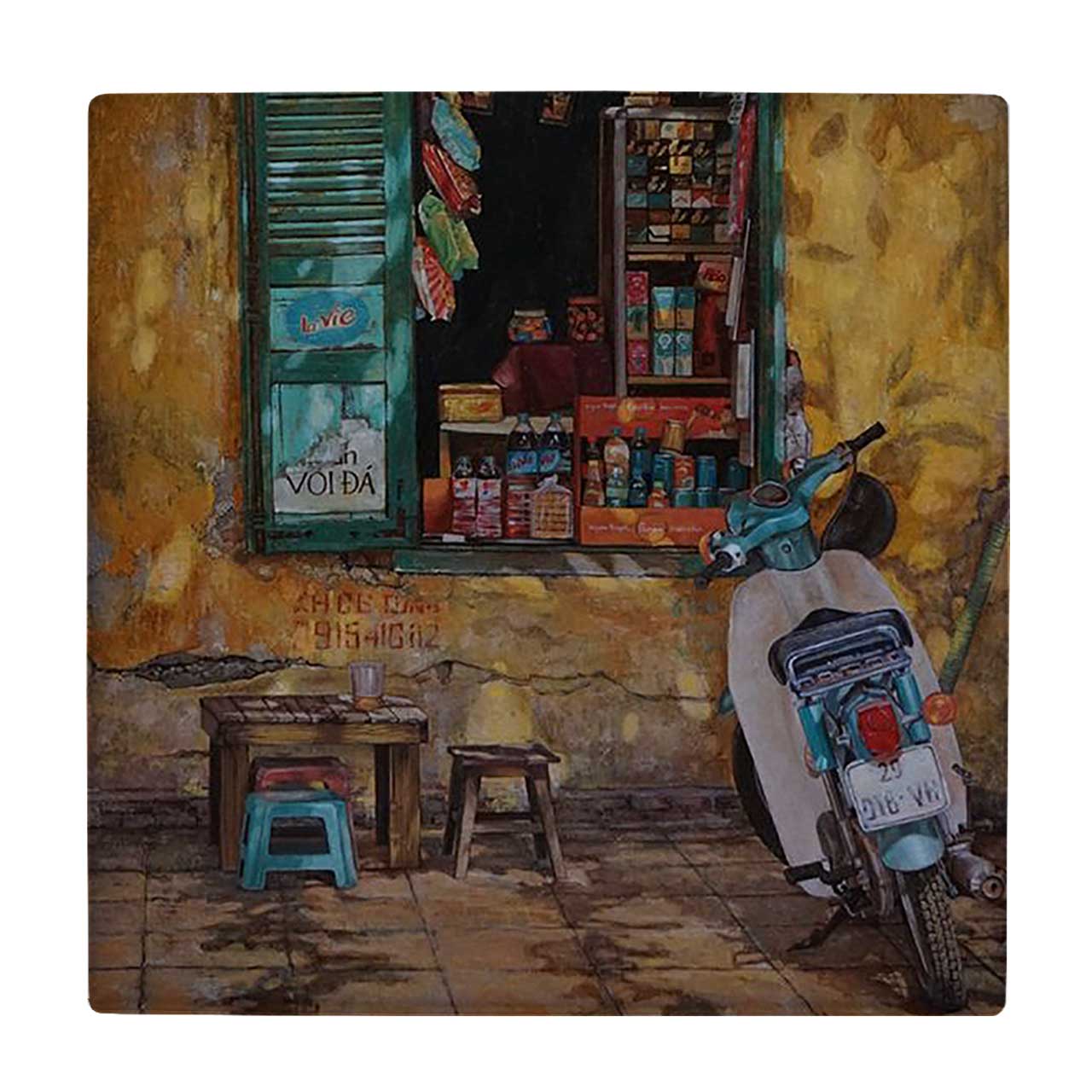 زیر لیوانی طرح موتور وسپا کد 5923203_4558