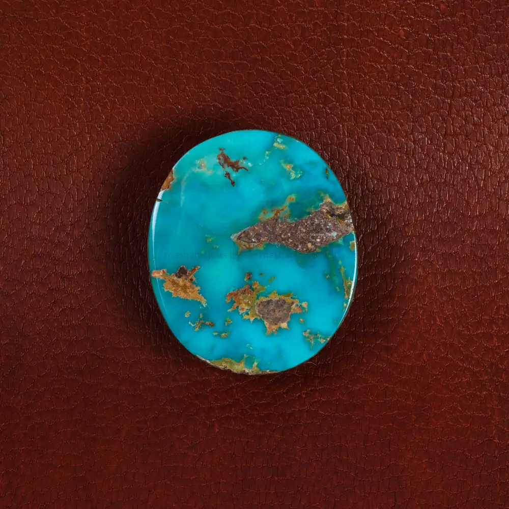 نگین فیروزه شجری کد 22466 - جواهری مشاهیر