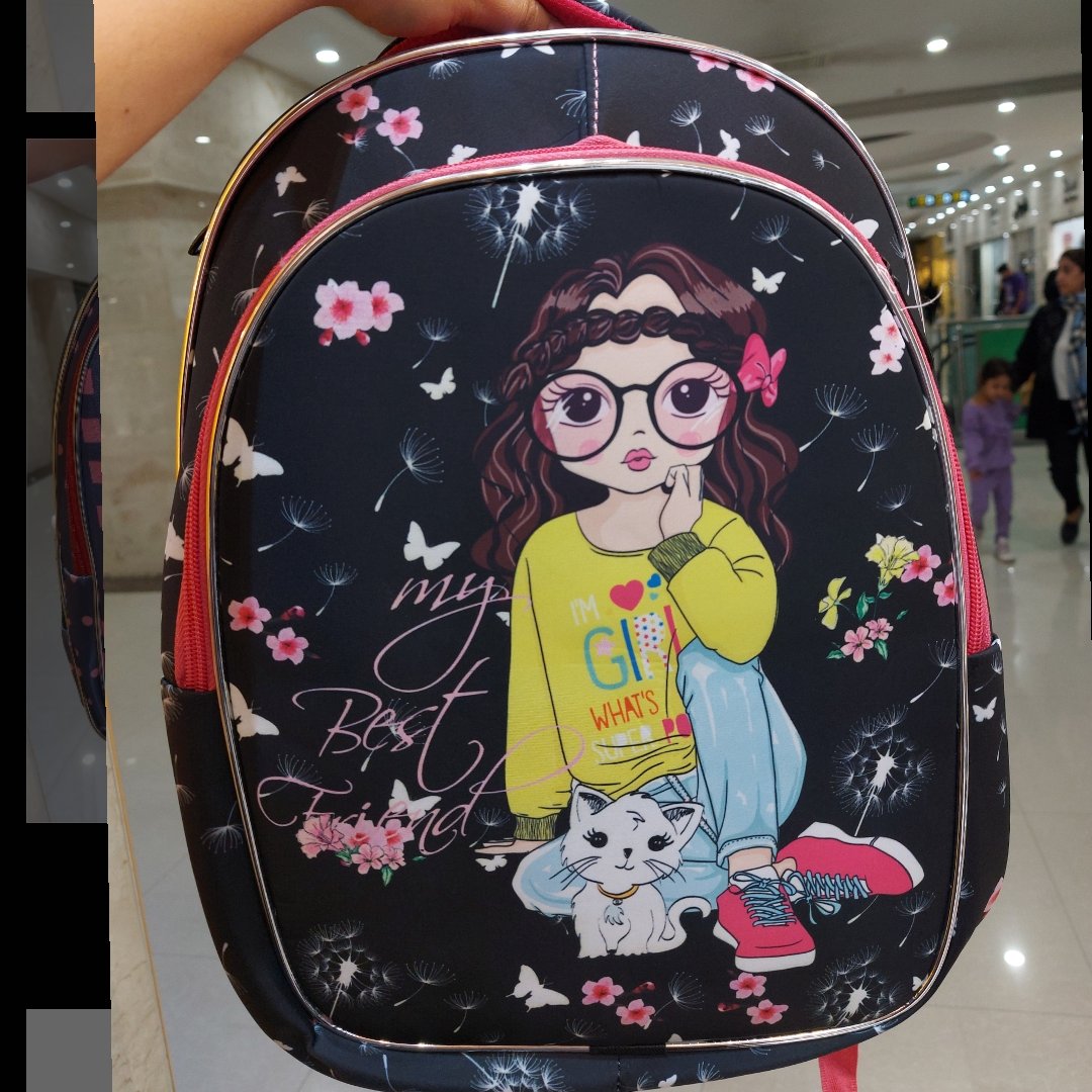 کوله پشتی مدرسه به همراه جامدادی