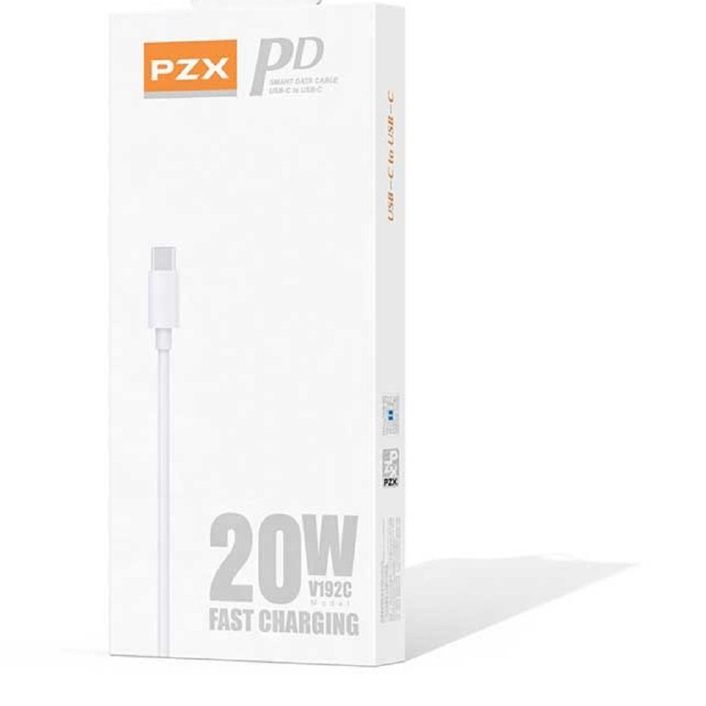 کابل شارژ 20wدو سر تایپ سی pzx مدل v192c با یکسال گارانتی 