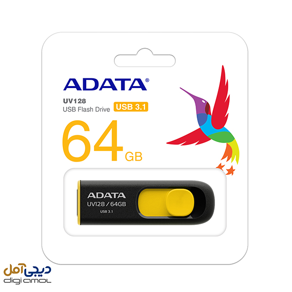 فلش ای دیتاUV128 ظرفیت64گیگ