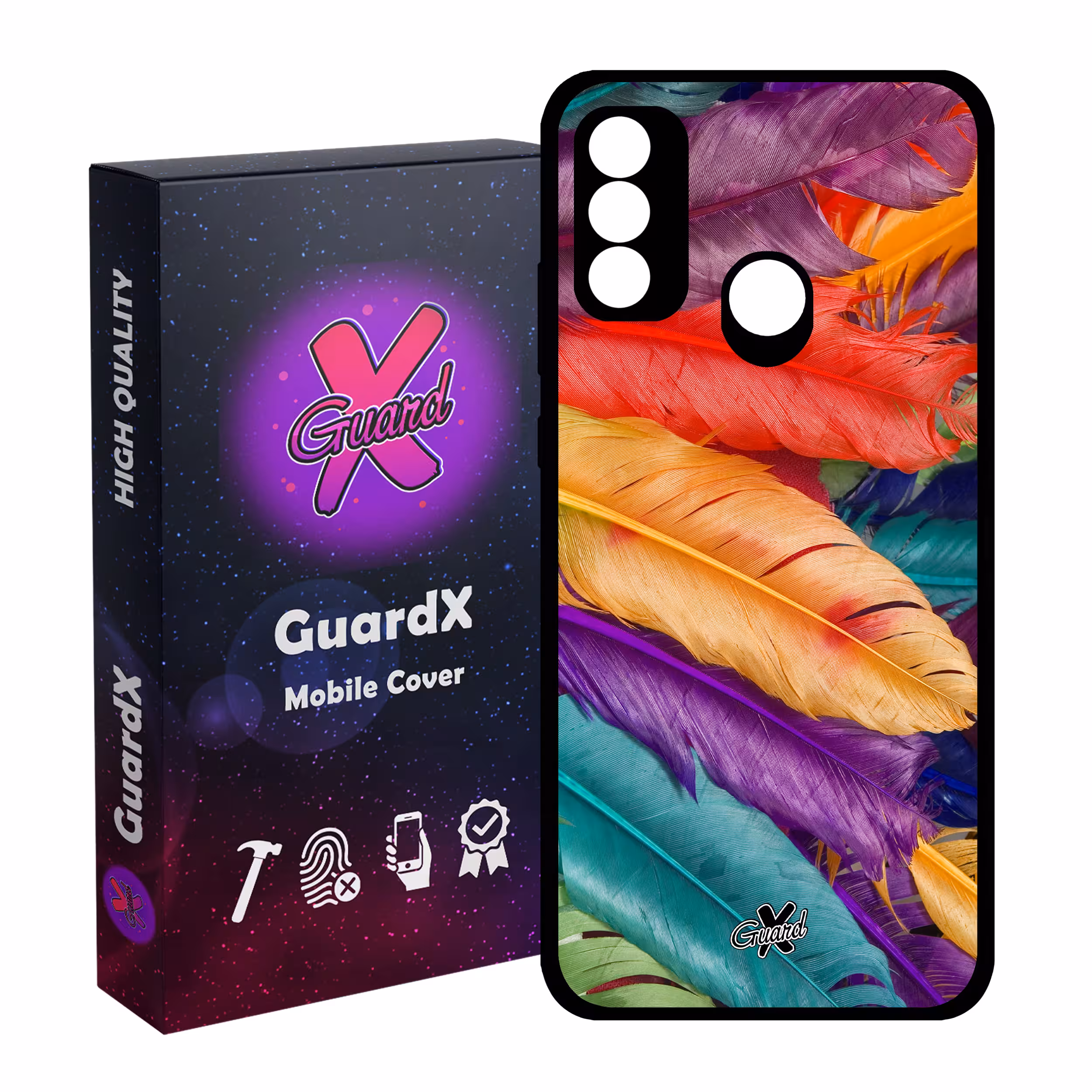 کاور گارد ایکس طرح Feather مدل Glass10180 مناسب برای گوشی موبایل هوآوی P Smart 2020