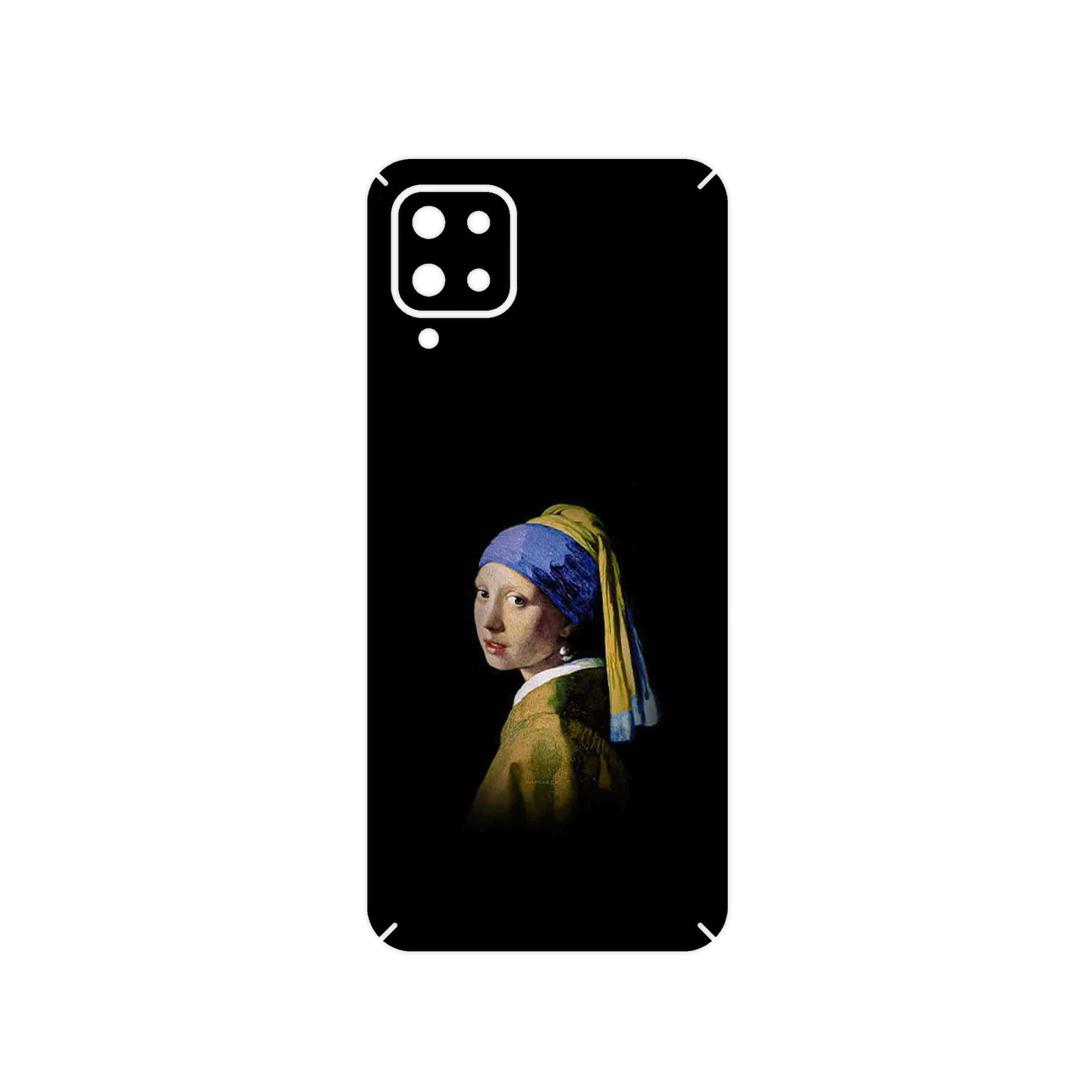 برچسب پوششی ماهوت مدل Girl with a Pearl Earring of Vermeer مناسب برای گوشی موبایل سامسونگ Galaxy A12