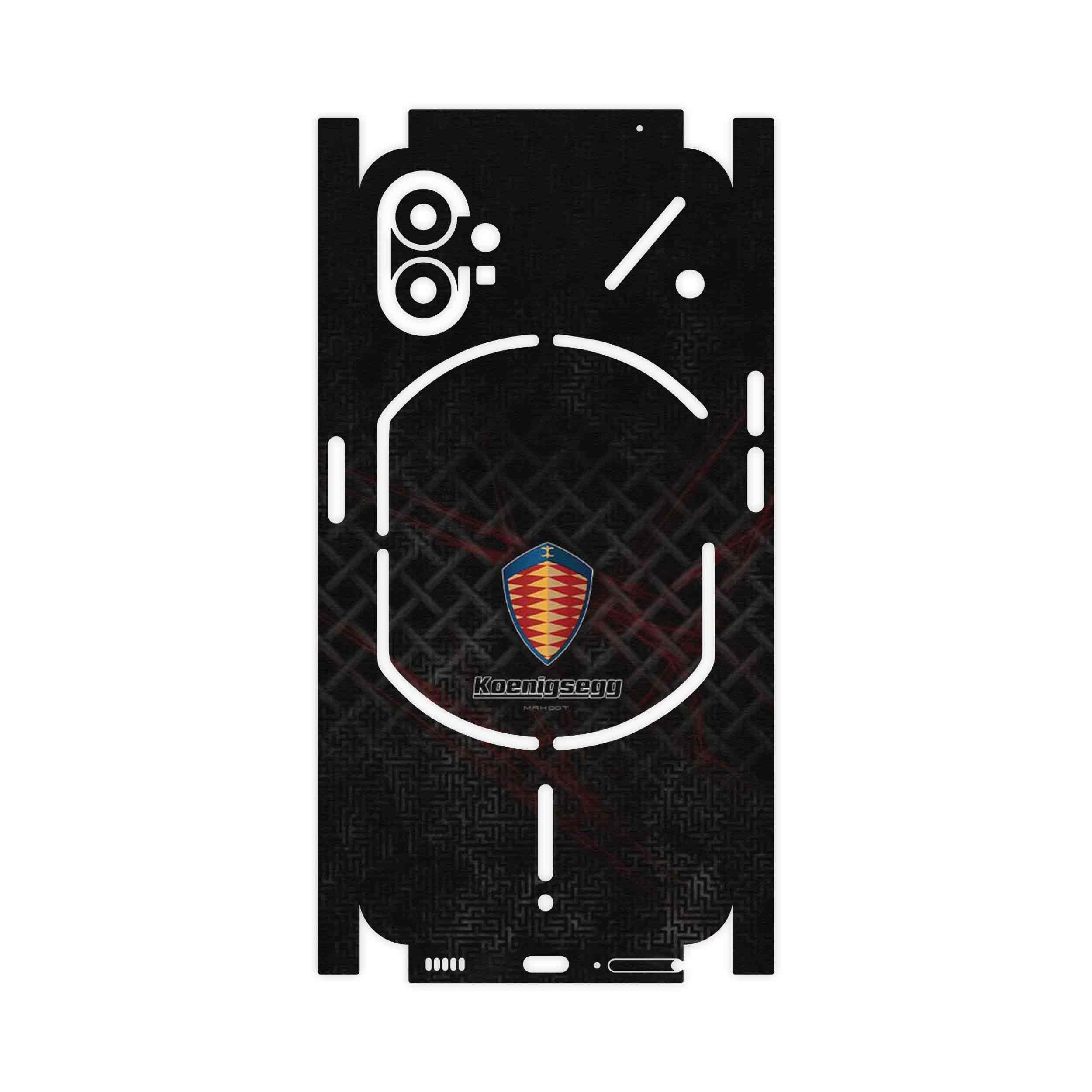 برچسب پوششی ماهوت مدل Koenigsegg Automotive AB-FullSkin مناسب برای گوشی موبایل ناتینگ Phone 1