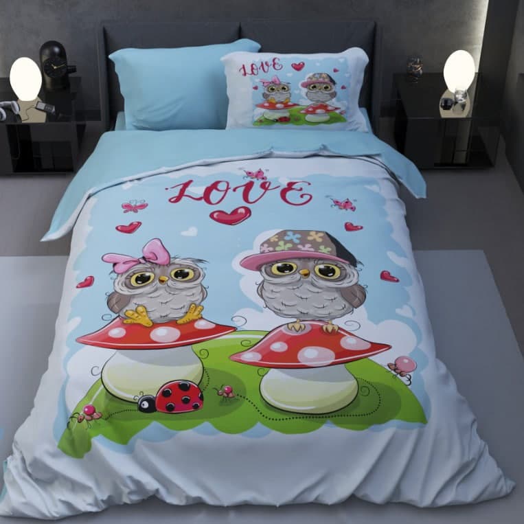 سرویس خواب مدل ladybug کد p109 یکنفره 4 تکه