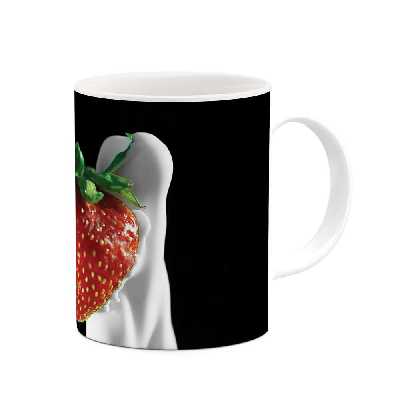 ماگ طرح توت فرنگی مدل mgs05500