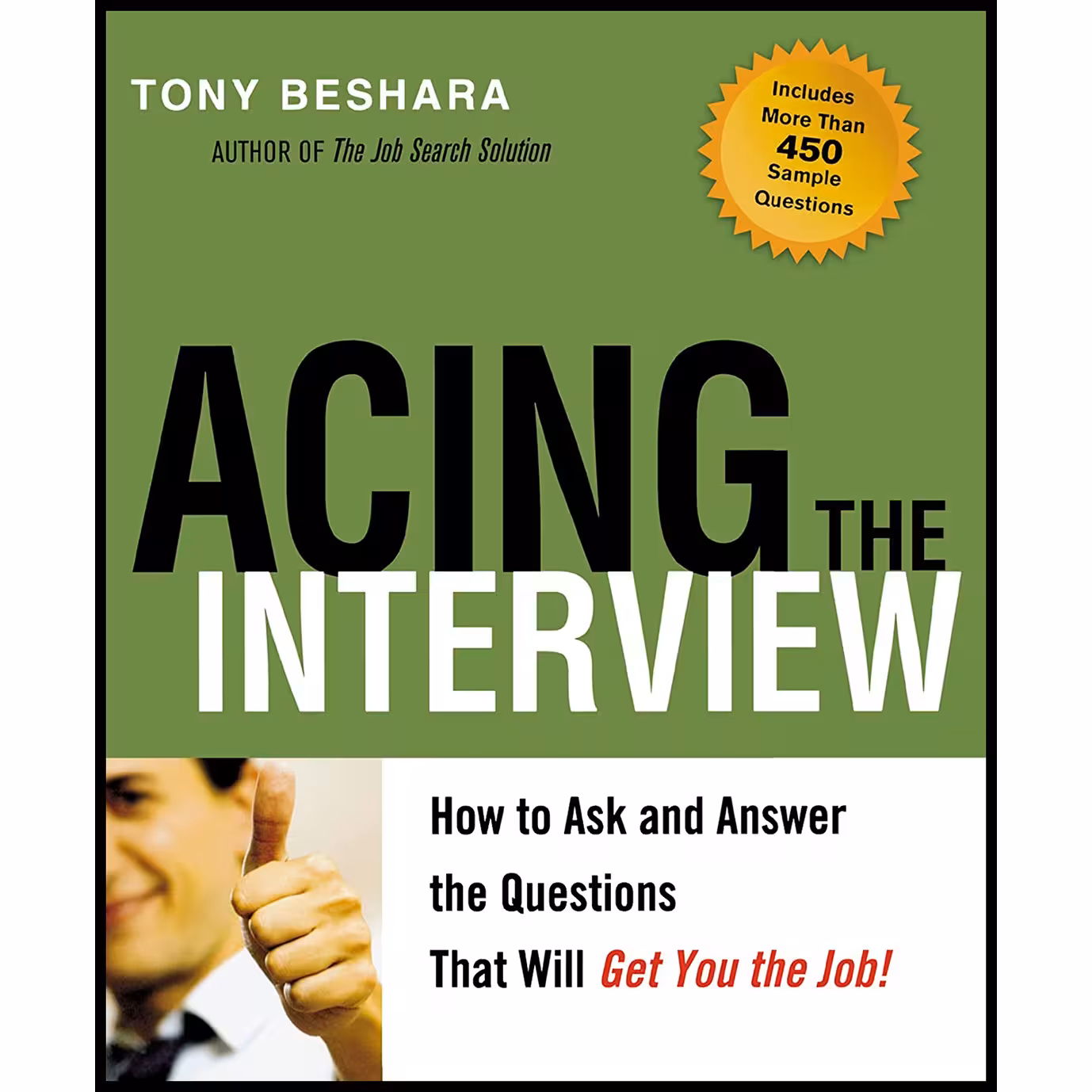 کتاب Acing the Interview اثر Tony Beshara انتشارات AMACOM