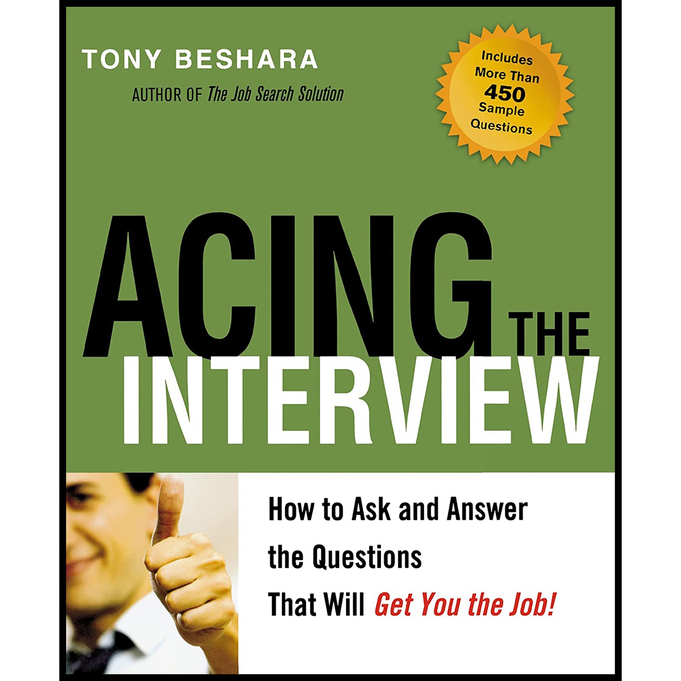 کتاب Acing the Interview اثر Tony Beshara انتشارات AMACOM