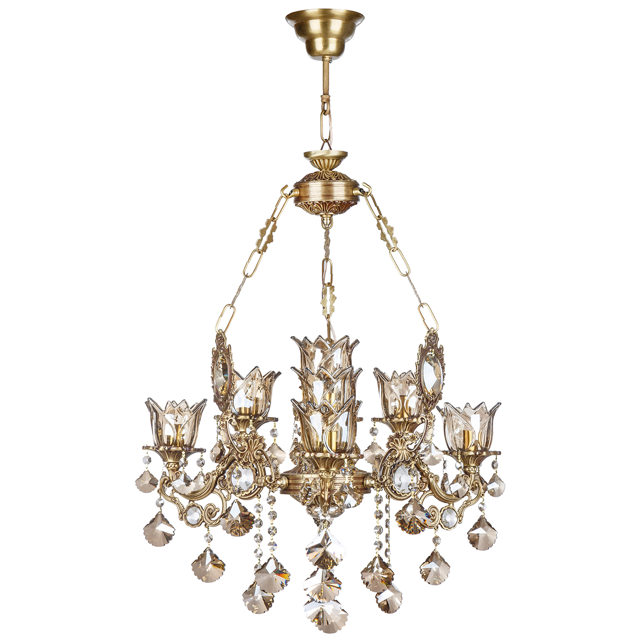 لوستر 7 شعله چشمه نور کد S3546.3-1-A