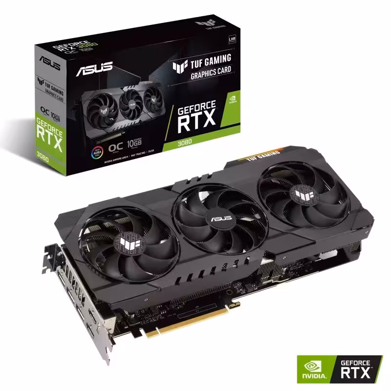 کارت گرافیک ایسوس TUF RTX3080 OC V2 GAMING 10gb