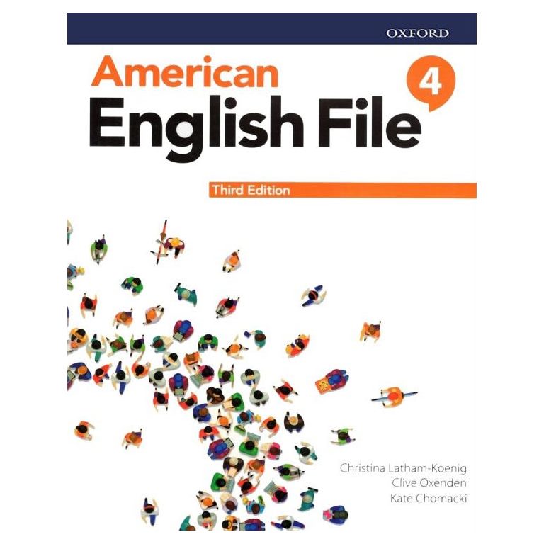 American English File 4 (3rd) SB+WB+QR انگلیش فایل قطع رحلی