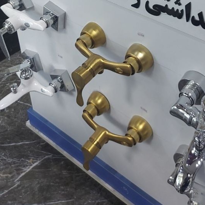 شیر توالت تک رستاک مدل نگین رنگ طلامات (ارسال رایگان)