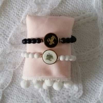 دستبند مدل ماه تولد اردیبهشت و دی F31 مجموعه 2 عددی