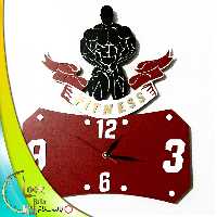 ساعت دیواری طرح بدنسازی مردانه کد 72 (پس کرایه)