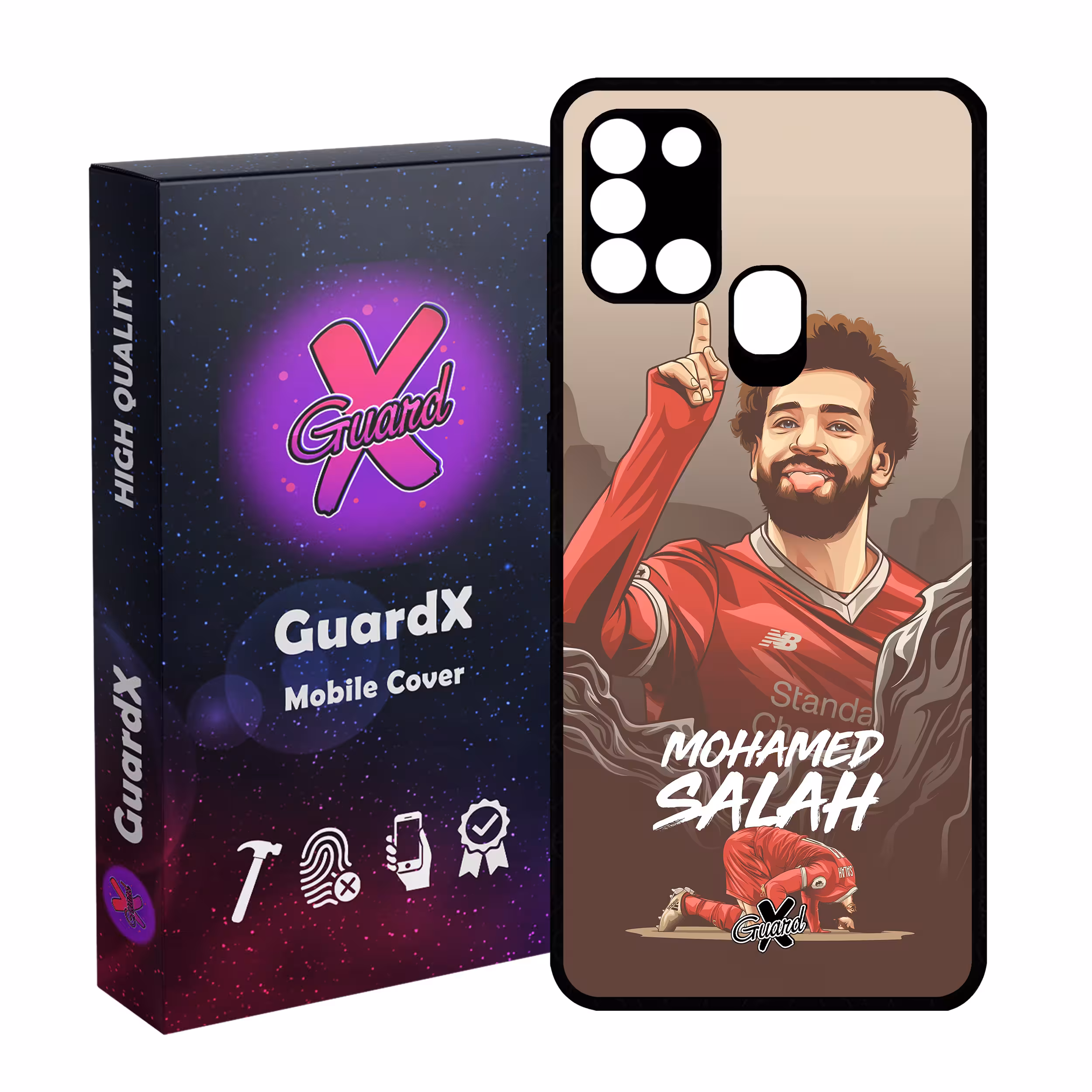 کاور گارد ایکس طرح Salah مدل Glass10481 مناسب برای گوشی موبایل سامسونگ Galaxy A21s