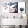 تابلو روما دیزاین طرح قاصدک و رشته کوه در مه و دود A115d مجموعه 3 عددی