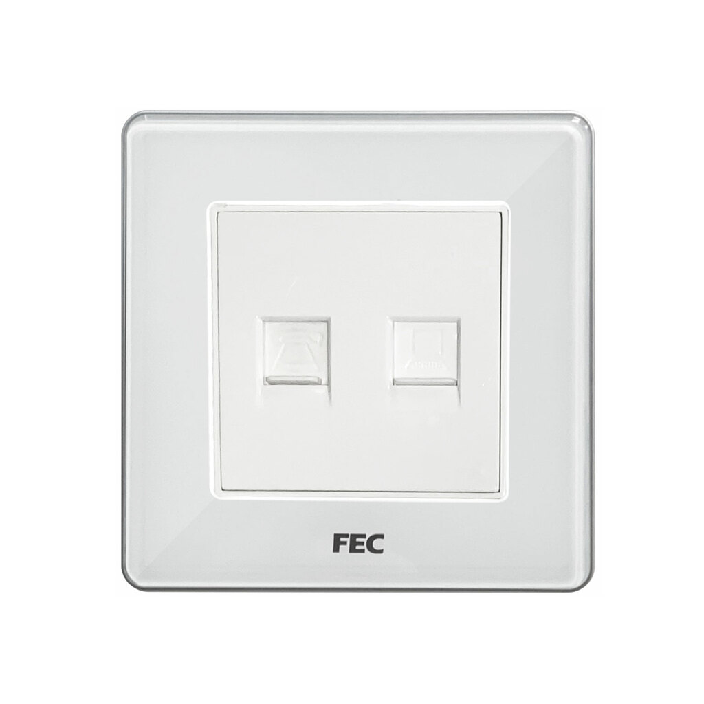 پریز تلفن و شبکه فاین الکتریک مدل FEC-PS-02
