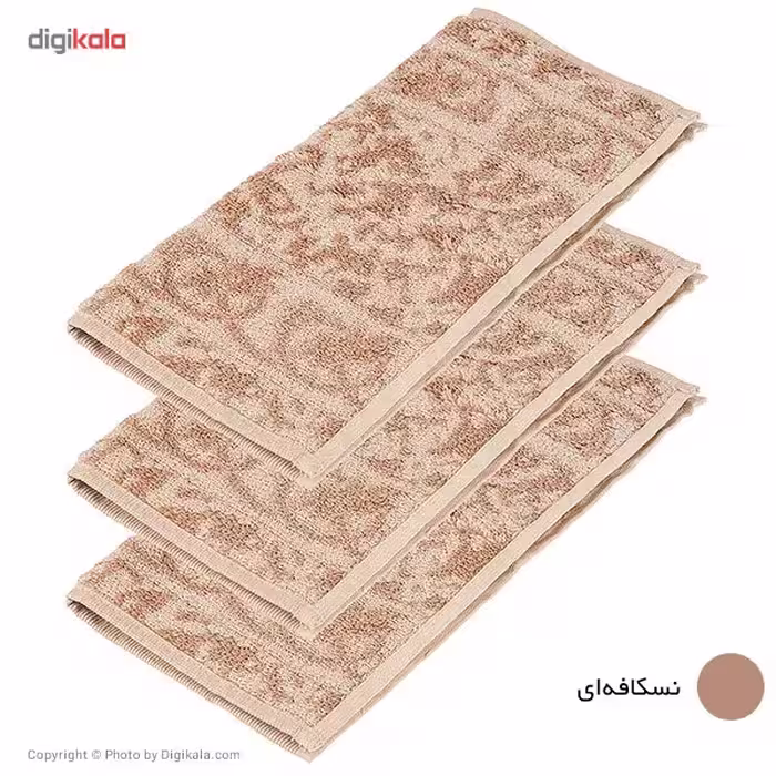 حوله دستی مریم سایز 30.5 × 30.5 سانتی متر - بسته 3 عددی