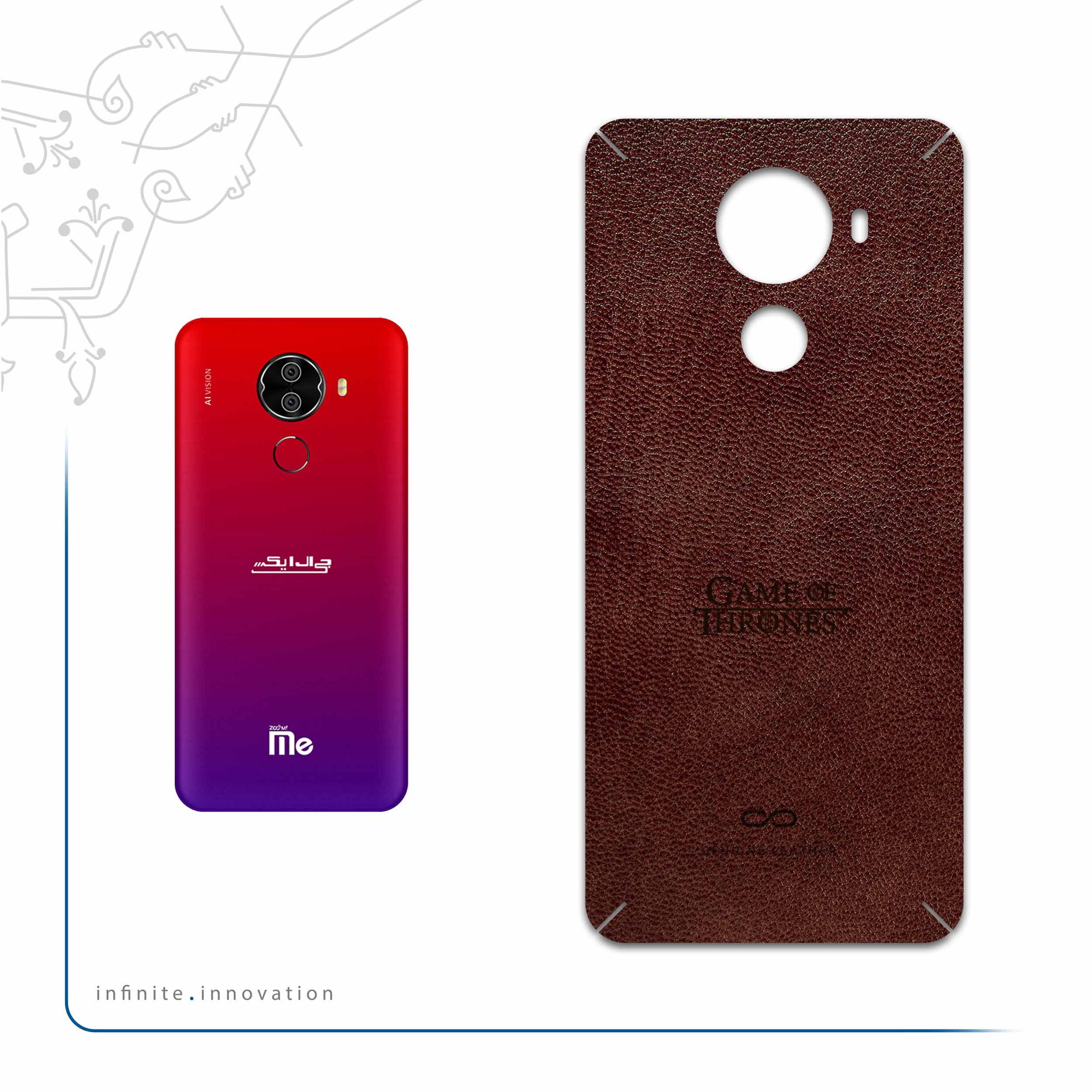 برچسب پوششی ماهوت مدل NL-GOT مناسب برای گوشی موبایل جی ال ایکس M1