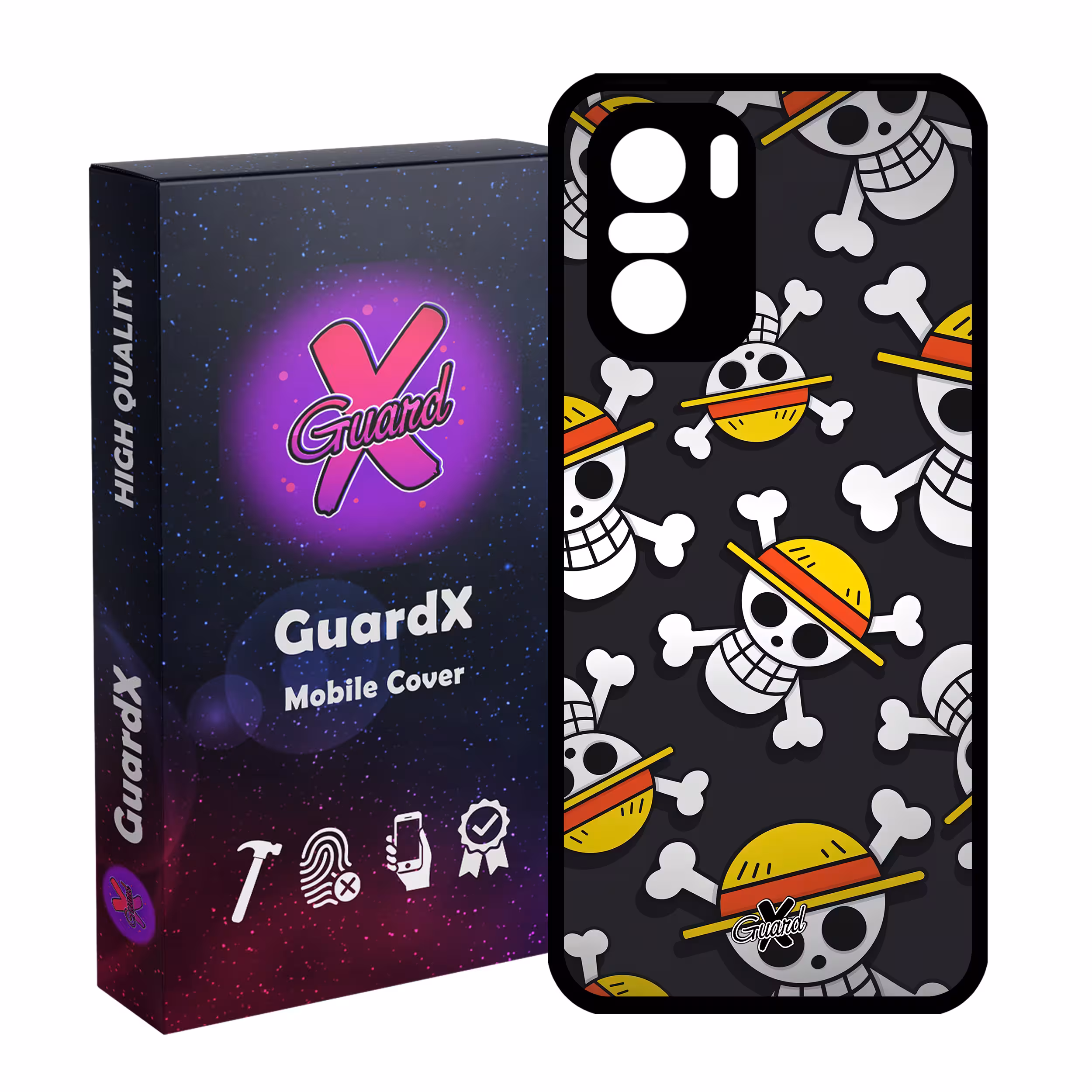 کاور گارد ایکس طرح One Piece Anime مدل Glass10507 مناسب برای گوشی موبایل شیائومی Poco F3/MI 11X/MI 11X Pro/Redmi K40/K40 Pro
