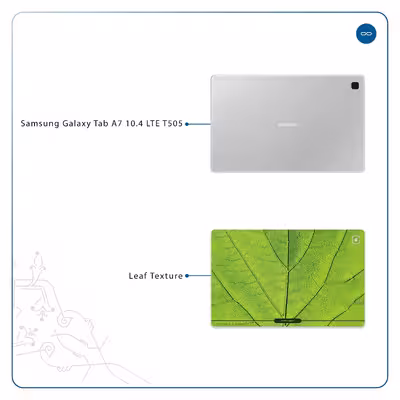 برچسب پوششی ماهوت مدل Leaf-Texture مناسب برای تبلت سامسونگ Galaxy Tab A7 10.4 LTE 2020 T505
