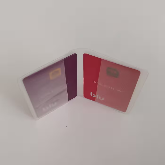 جای کارت پلاستیکی مخصوص کار چرم و... پک 10عددی