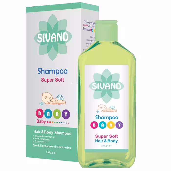 شامپو سر و بدن کودک سیوند مدل Super Soft حجم 200 میلی لیتر مجموعه 2 عددی