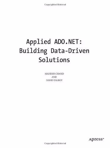 خرید و دانلود نسخه کامل کتاب Applied ADO.NET: Building Data-Driven Solutions
