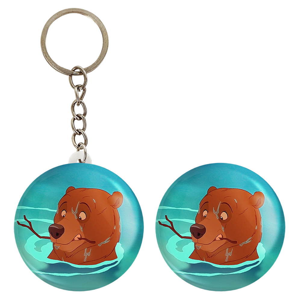 پیکسل خندالو مدل انیمیشن خرس برادر کد 13719 به همراه جاکلیدی