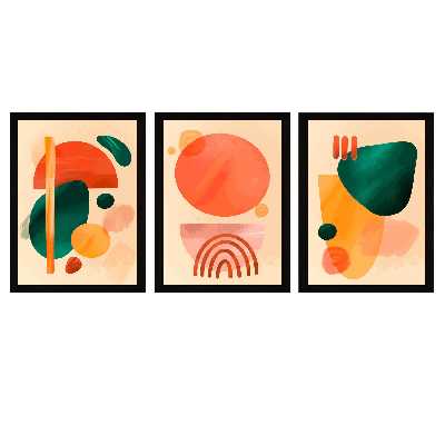 تابلو مدل اشکال هندسی کد 04 مجموعه 3 عددی