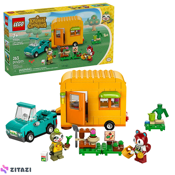 لگو سری انیمال کراسینگ مدل Caravan and round gardening کد 77054