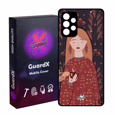 کاور گارد ایکس طرح دختر مدل Glass10413 مناسب برای گوشی موبایل سامسونگ Galaxy A52