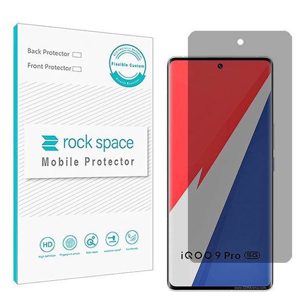گلس ویوو iQOO 9 Pro مدل نانو هیدروژل پرایوسی برند راک اسپیس کد S