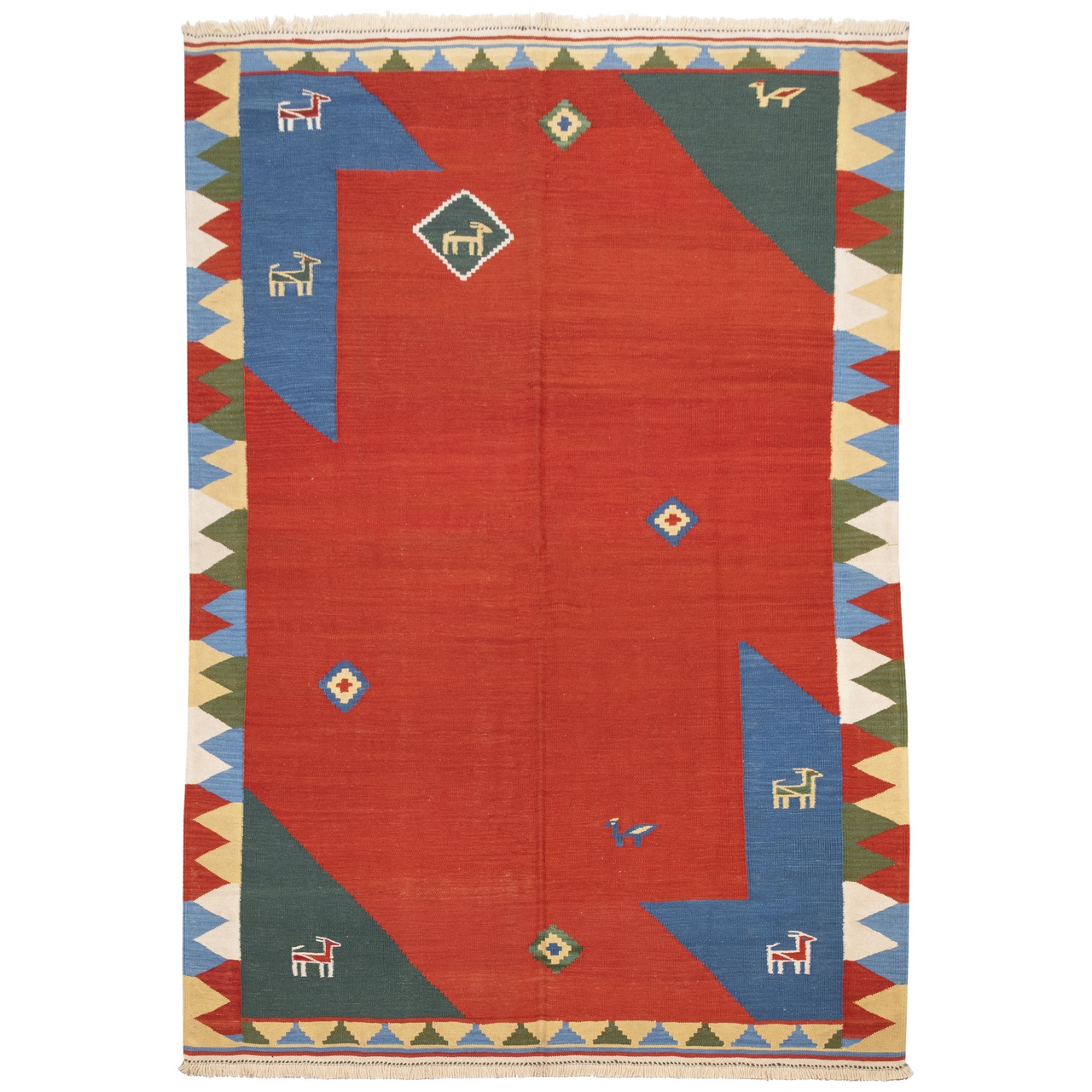 گلیم دستباف چهار متری سی پرشیا کد 171692