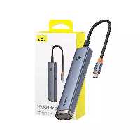 هاب 6 پورت تایپ سی باسئوس Baseus 6-Port HUB AIR UltraJoySeries Type-C B00052802811-02