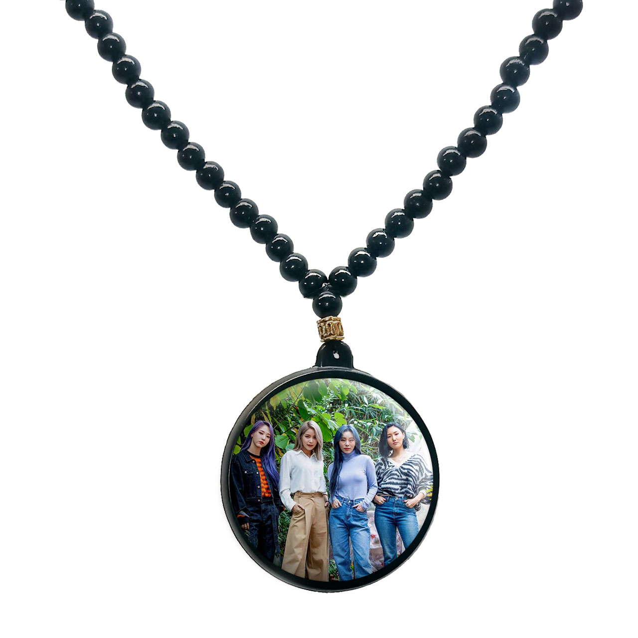 گردنبند پرمانه طرح mamamoo کد pmd.13298 مدل دو طرفه