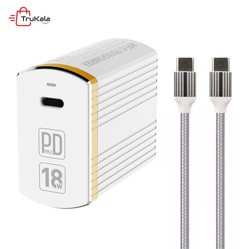 شارژ دیواری الدینیو مدل A1302Q-C به همراه کابل تبدیل USB-C