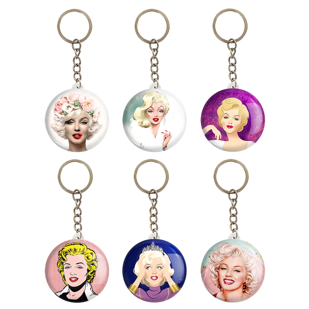  جاکلیدی خندالو طرح مرلین مونرو کد 250B مجموعه 6 عددی 