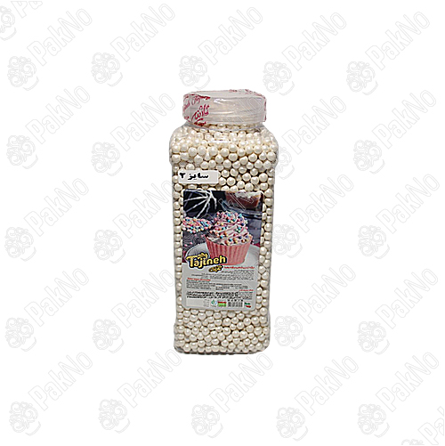 مروارید خوراکی رنگ سفید(65 گرمی)