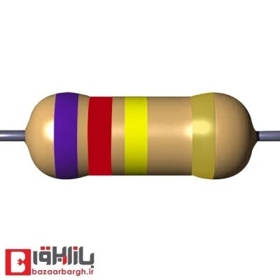 مقاومت 620 کیلو اهم 1/4 وات 5 درصد