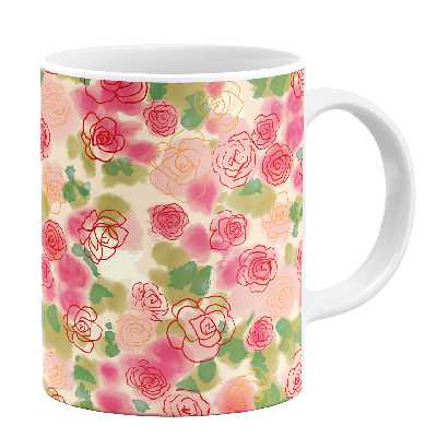 ماگ طرح گلدار کد 9959